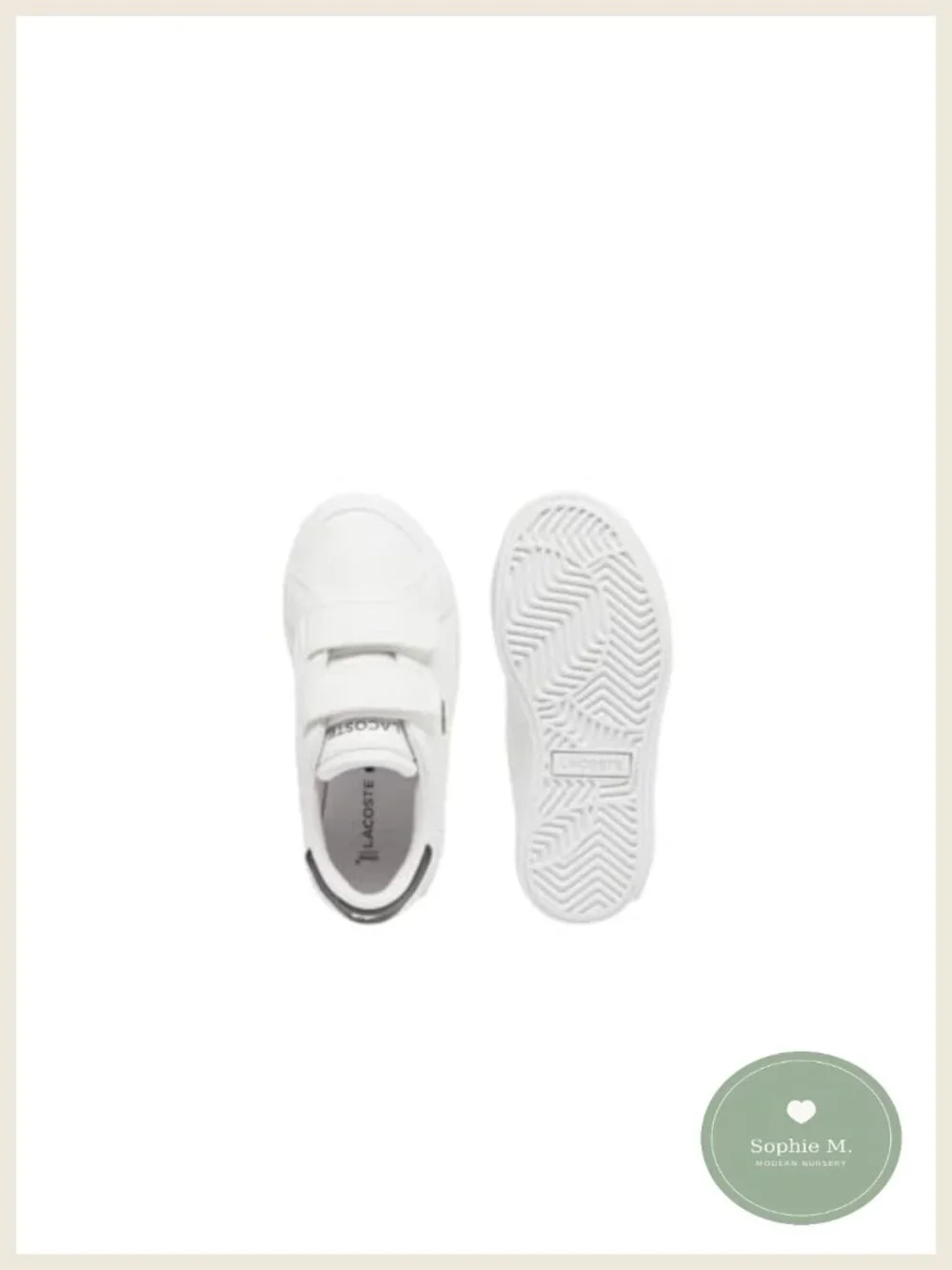 Infant Powercourt Sneakers Low-Top White Black Mesh Breathable